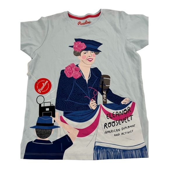 NWT Eleanor Roosevelt Piccolina Trailblazer Tee Multiple Sizes Available - Picture 3 of 3